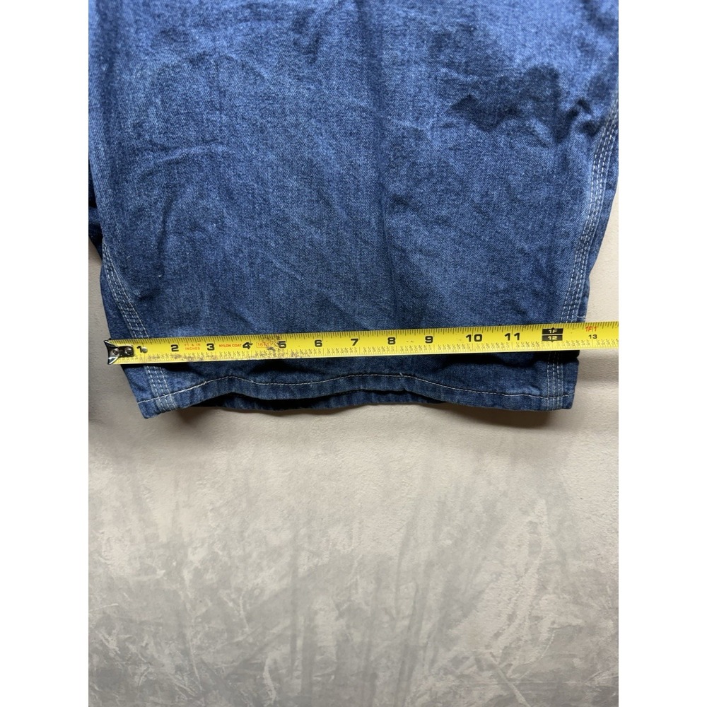 Carhartt B28 DST Denim Carpenter Shorts Mens 42 Blue Dark Stone Wash Work Jorts - Picture 5 of 7